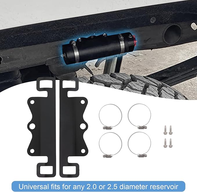 Universal Shocks Reservoir Mounting Bracket Kit 803-02-042 Fit for 2.0 or 2.5 Diameter Reservoir