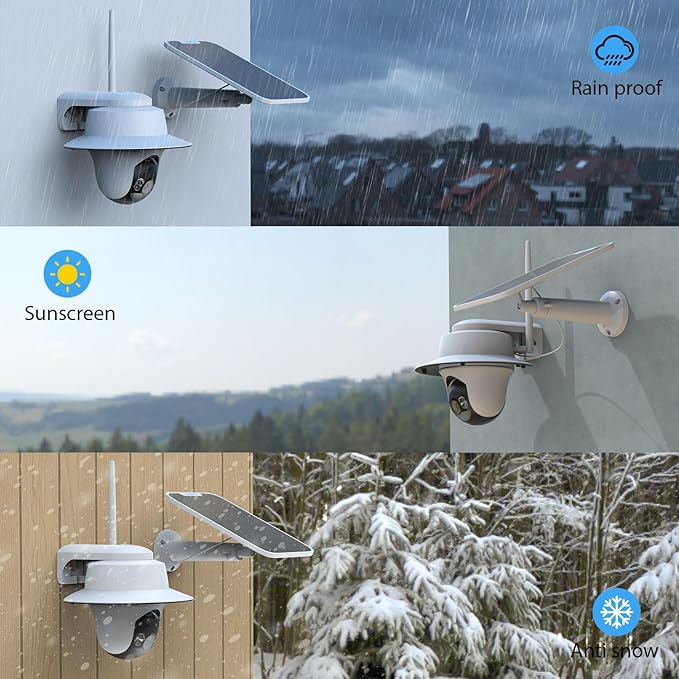 HOLACA Sun Rain Cover Compatible with Reolink Argus PT 3MP/4MP/5MP/2K, 4K/8MP, Reolink Go PT Ultra Sercurity Camera