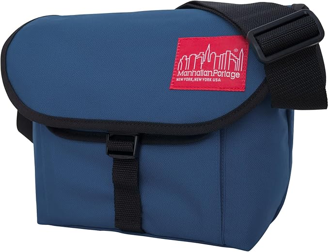 Manhattan Portage Aperture Camera Bag Water-Resistant DSLR & Tech Crossbody with Removable Padded Insert (Navy)