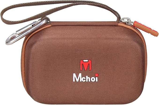 Mchoi Hard Travel Case Suitable for KODAK EKTAR H35 H35N Half Frame Film Camera, Digital Camera Organizer Holders for Kodak Ultra F9 M35 M38 Paper Shoot Camera, 35mm Film Rolls, Case Only (Brown)