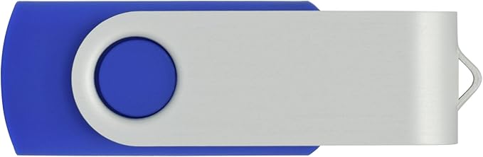 16GB USB Flash Drive 16G Flash Drive USB 2.0 Flash Memory Thumb Stick Swivel USB Drive 10pcs Blue