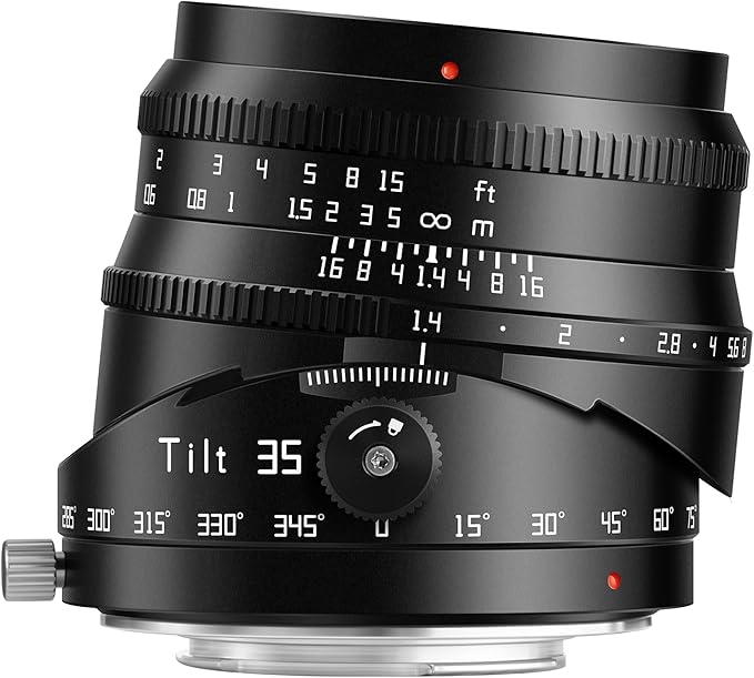 TTArtisan 35mm F1.4 Tilt Lens for M43-Mount, Large Aperture APS-C Manual Lens Compatible with Olympus and Panasonic Camera(for M43-Mount)