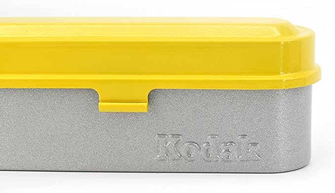 KODAK Film Case - for 5 Rolls of 35mm Films - Compact, Retro Steel Case to Sort and Safeguard Film Rolls (Blue) (Film is not Included)