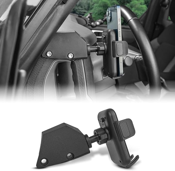 Car Phone Holder – Car Phone Mount for Ford Bronco Accessories, 360° Rotating Smartphone Stand for Ford Bronco 2021-2025, Driver Side