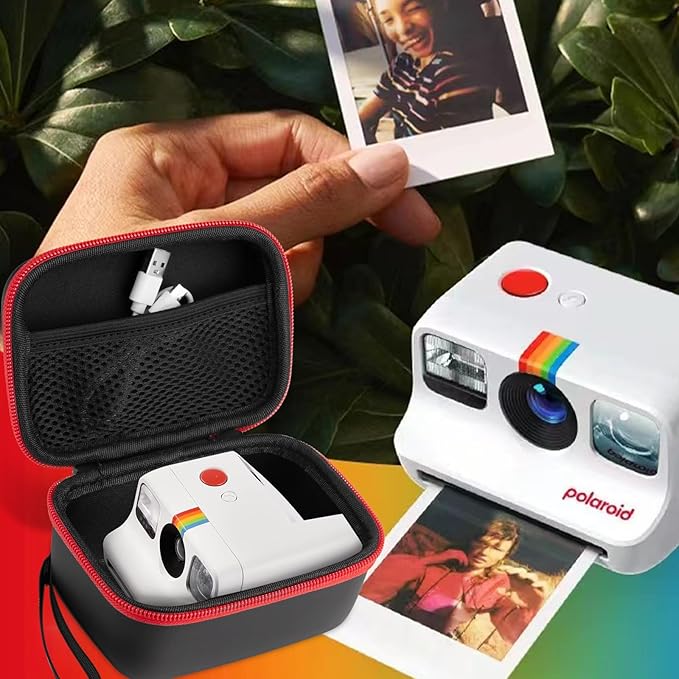 Case for Polaroid Go Gen 2/ PolaroidGo Mini Instant Camera, Travel Storage Bag for Polaroids Go Camera and Film Accessories (Black)