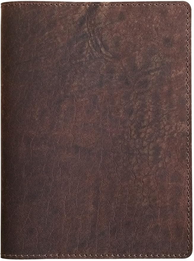 Fan&Ran Leather Cover for A5 Journals, 6.7"x9", Bourbon Brown