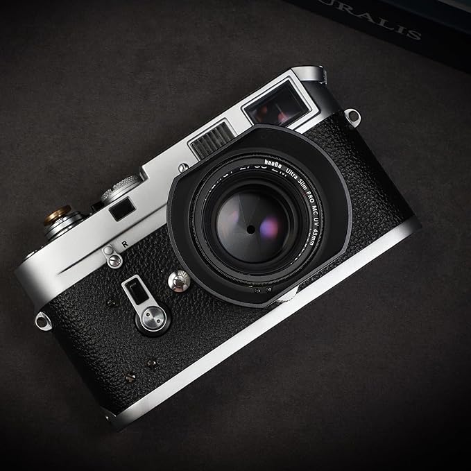 Haoge LH-ZV02MB Square Metal Lens Hood for Voigtlander Nokton 35mm f/1.4 II, 40mmF1.4 VM 50mm f1.5 II VM 28mm f1.5,Carl Zeiss 35mm f2 ZM,35mm f2.8 ZM, Planar T* 2/50 50mm f2 ZM Lens