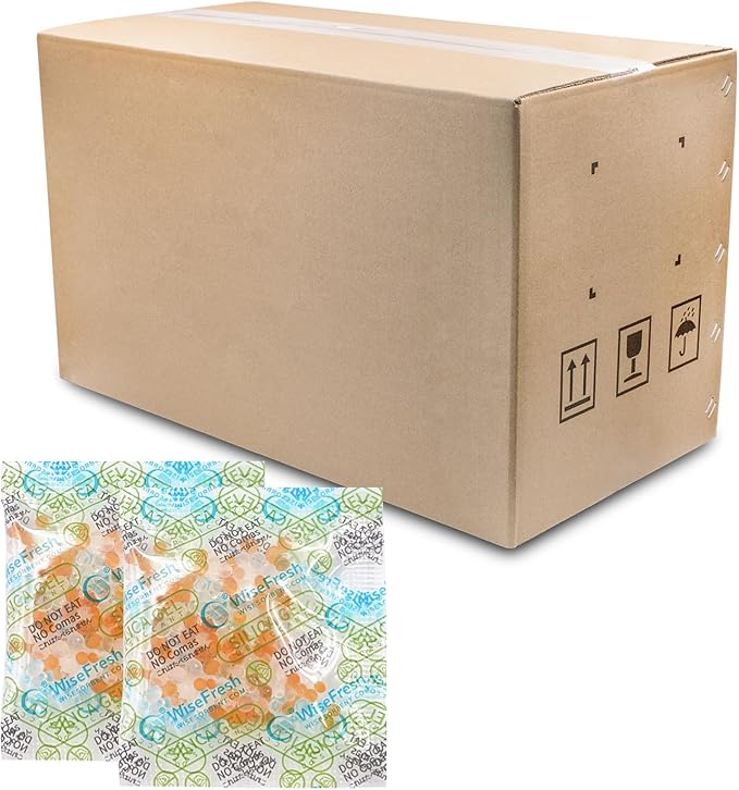 7000Pcs 2g Food Safe Desiccant Packs, Silica Gel Packets, Orange to Green Indicating- Moisture Absorbers for Storage