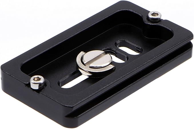 PU-70 70mm Universal Quick Release QR Plate with D-Ring Screw for Tripod Monopod Ball Head DSLR Camera, Arca-Swiss Compatible