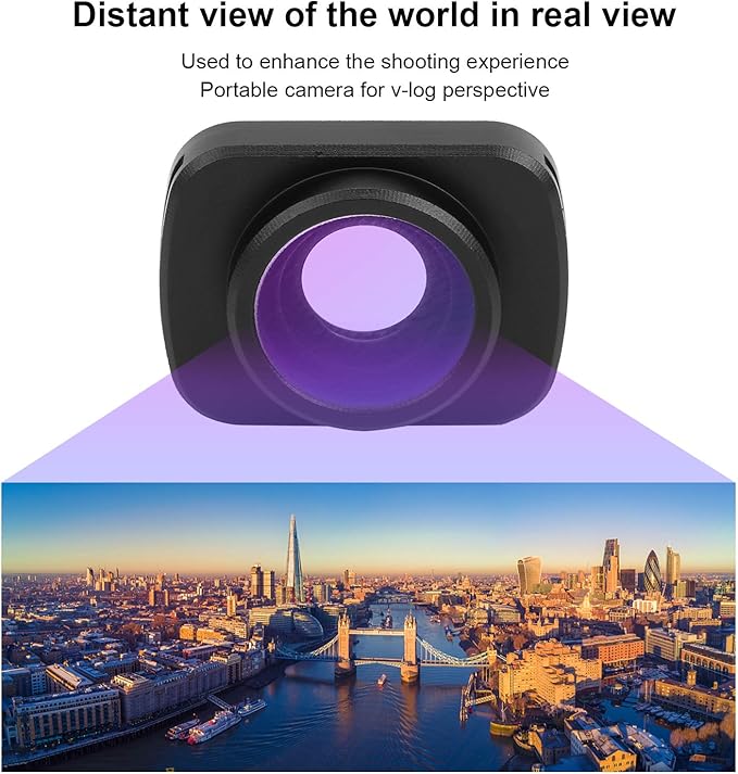 Wide Angle Lens, Magnetic Anamorphic Camera Lens Aluminum Alloy Optical Glass Wide Angle Lens for OSMO Default