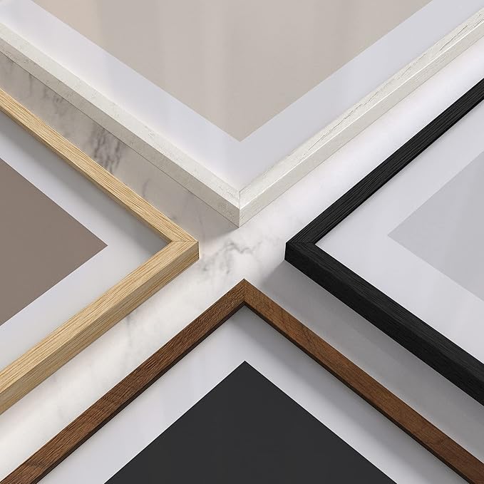 HAUS AND HUES 20x30 Picture Frames - Set of 3: Beige Framed Poster Frames