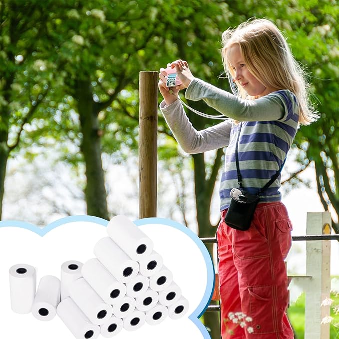 18 Rolls Kids Instant Camera Refill Print Paper,Instant Camera Thermal Paper Photo Printer Fit for Most Kids,Camera Paper for Kidizoom Print Camera Refill