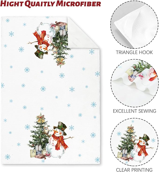 Nialnant Christmas Kitchen Towels, Farmhouse Hand Towels for Housewarming Gift Christmas Decorations Indoo,Tea Towels-16 x 23.6 Inch
