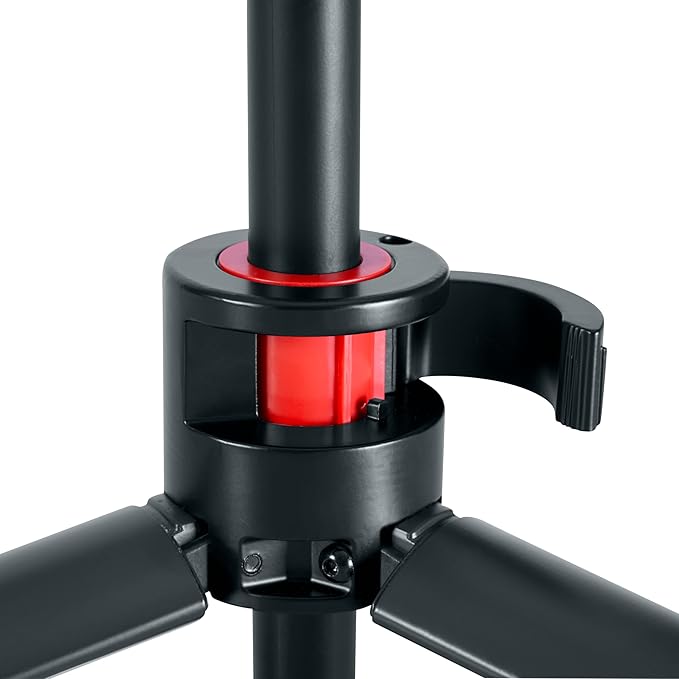 Gator Frameworks ID Series Tripod Mic Stand with 26" Dual Section Adjustable Boom Arm, Fully Collapsable into Compact Cylinder Shape (GFW-ID-MIC)