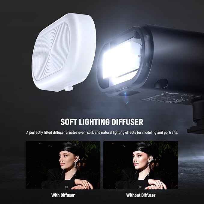 NEEWER Entry Level Version Mini Camera Flash N12: 5600K Fill Light, LCD Display, Compatible with Canon/Fujifilm/Sony/Nikon DSLR Hot Shoe Cameras for Studio Shoots