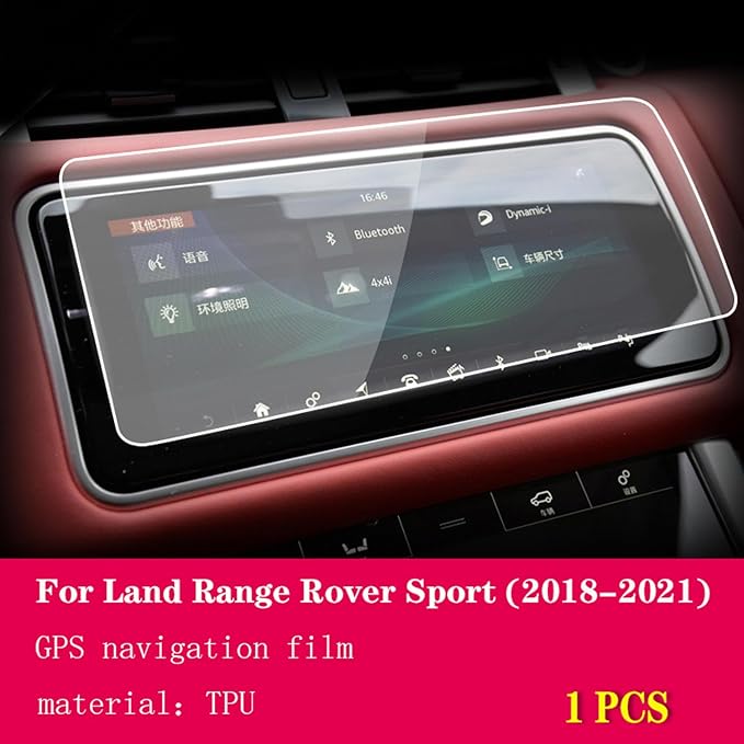 LAVIYE Car GPS Navigation Protective Film LCD Screen TPU Film Screen Protector Anti-Scratch refit，for Land Range Rover Sport 2018-2023