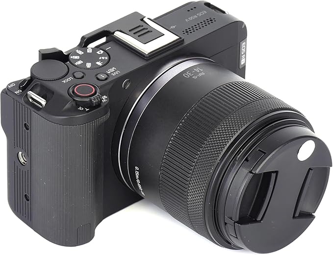 Metal Thumbs Up Grip for Canon EOS R50V Hot Shoe Mount Finger Support Grip, Aluminium Alloy Thumb Up Rest Hand Grip Compatible with Canon EOS R50V Camera Accessories (Black)