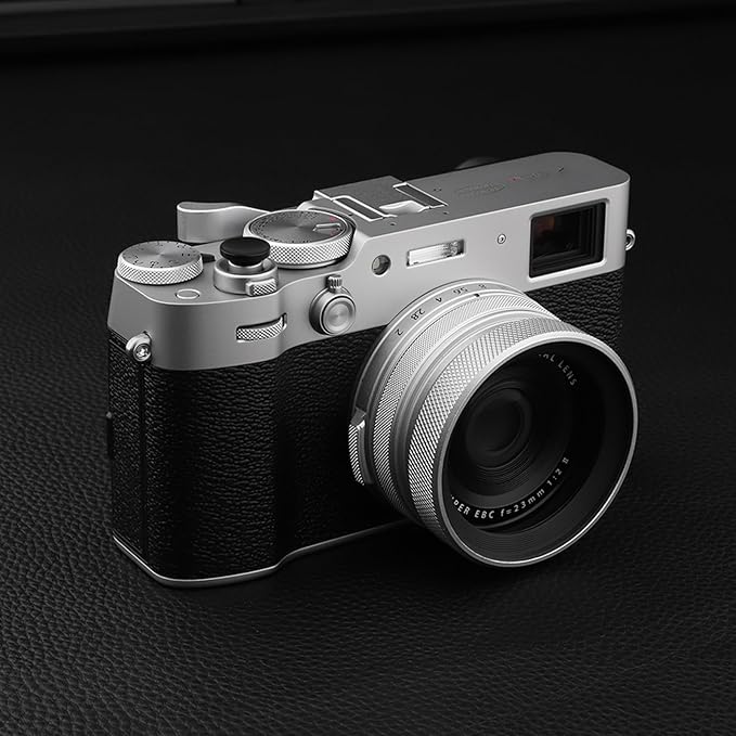 Haoge Metal Shutter Release Button for Fujifilm X-E1 X-E2 X-E2S X-E3 X-T2 X-T3 X-T10 X-T20 X-Pro1 X-Pro2 X100 X100T X100S X100F and Leica M2 M3 M6 M7 M8 M9 M10 M-E M-P M9-P M-A Concave Surface Black