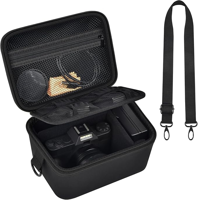ANKHOH Vlogging Camera Case for Duluvulu/for Zostuic/for YIGLLO/for Gavonde/for Canon/for Kodak Pixpro Digital 4K 5K Camera Carrying Travel Bag for SD Cards, Accessories(Box Only)