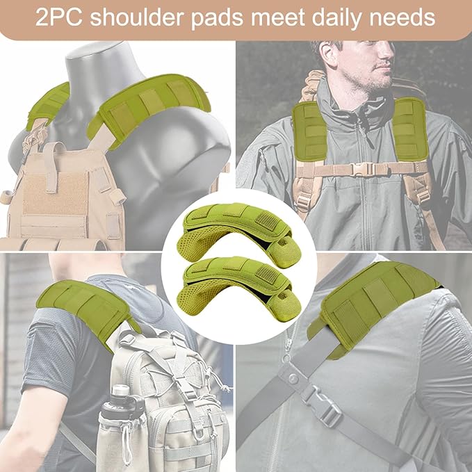 ZINZ 2-Pack Universal Wide Shoulder Pad with Ultra Thick Cushion for Bag Luggage Backpack Bag Crossbody