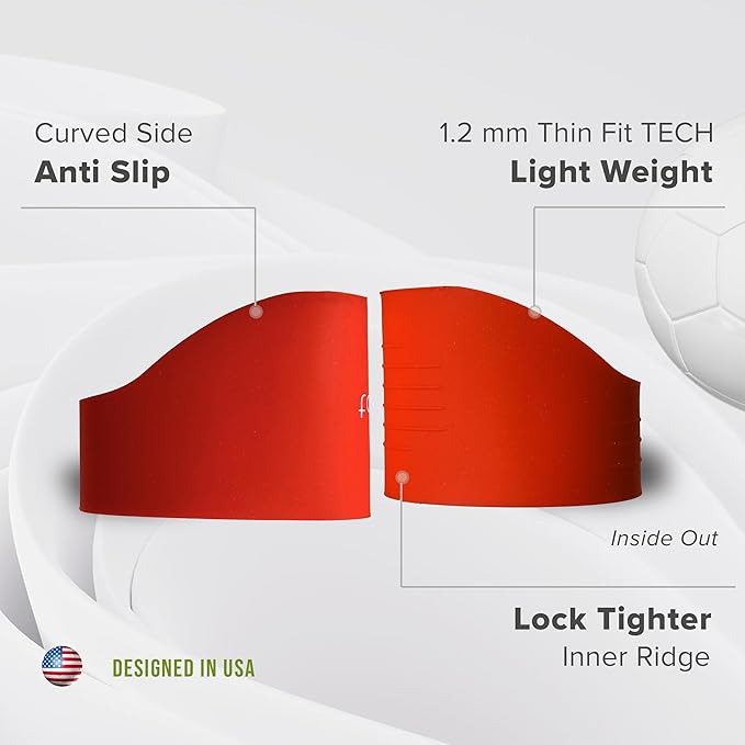 Tactia Soccer Lace Bands Youth – Premium Silicone – Lace Cover for Soccer Cleats, Soccer Shoe Lace Bands (1 Pair)