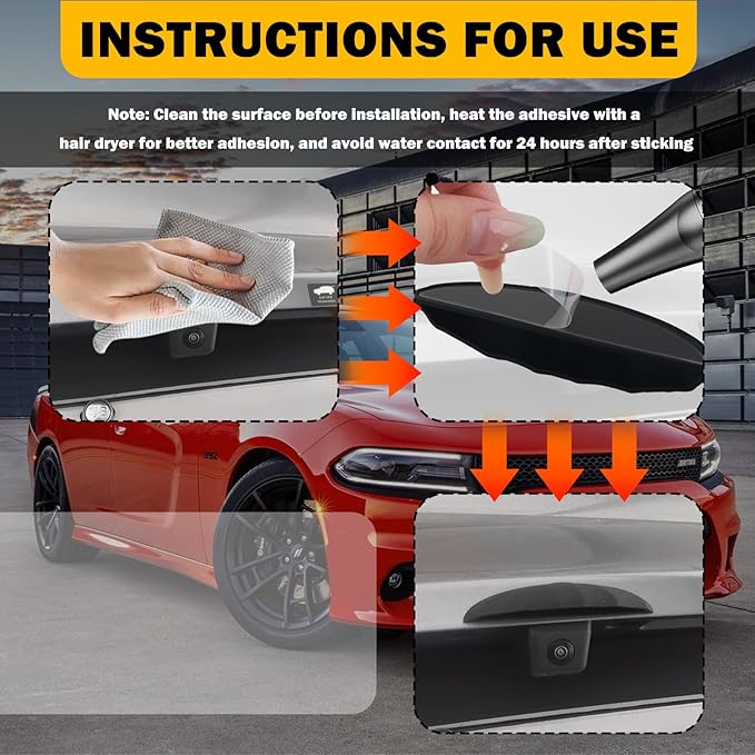 Car Backup Camera Rain Shield,Wider Car Back Up Camera Rain Cover Avoids Rains from Touching Lens,Silicone Cars Rear View Cameras Cover with Adhesive Backing Car Accessories(Standard:For widths:>0.9")