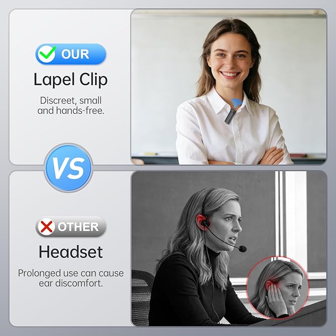 Moman Voice Amplifier for Teachers with Wireless Lavalier Microphone, Zero Whistling, Low Latency, Portable Meagaphone Speaker Mic for Classroom Meeting