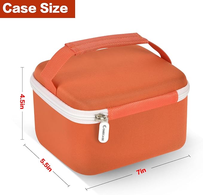 Portable Carrying Case Compatible with Polaroid Now 2nd/ for 3rd Generation I-Type Instant Camera/for Now/for Now+/ for OneStep 2 VF/for OneStep+ Instant Film with Mesh Pocket - Orange