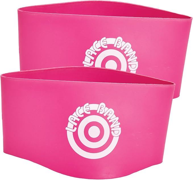 Unique Sports Lace Bands Neon Pink Soccer Cleat Lace Cover (6 Pair)