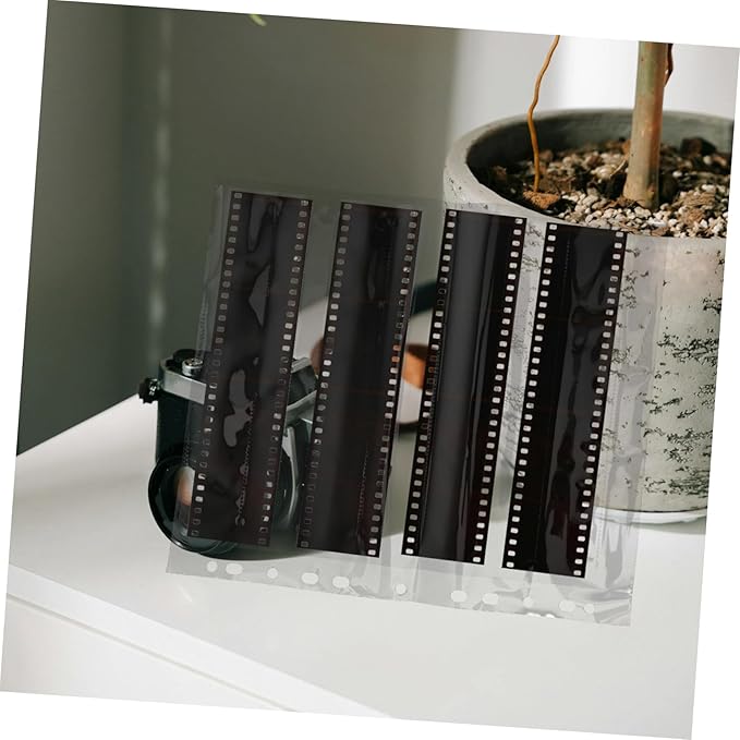 Gadpiparty 10pcs Film Negative Storage Sleeves Document Pouch with Heavy Duty Protectors for Photo and Film Preservation for Organizing Negatives and Slides