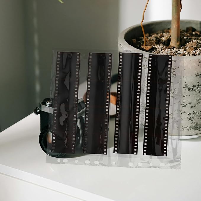 10pcs Waterproof Negative Sleeves Film Protectors 135-hole Archival Photo Storage Pouch for Photographers and Camera Enthusiasts