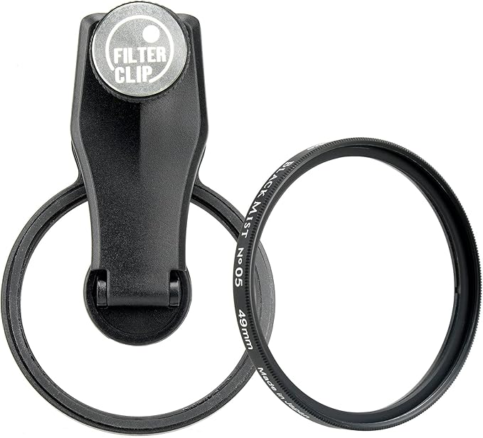 EXAPRO Smartphone Lens Clip w/ Black Mist No.05 Filter, Soft Effect & 1.9in (49mm) Clip, Compatible with iPhone/Android