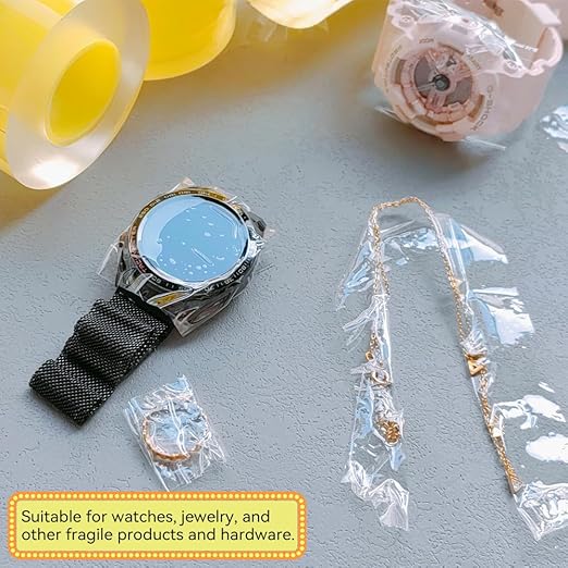 3cm Transparent PVC Protective Film Anti-Static Watch Film Tape, DIY Screen Protective Cover Film, Clear Plastic Wrap Tape to Prevent Scratches, Dust, and Fingerprints