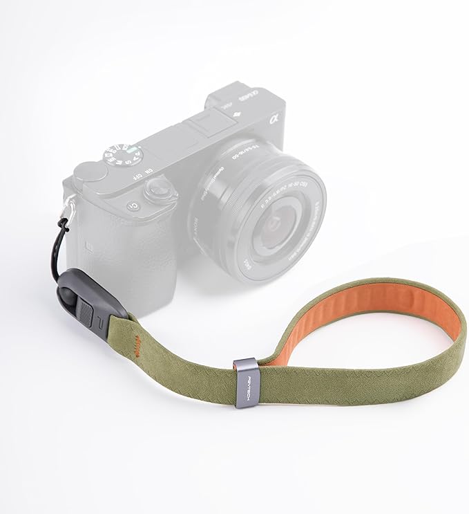 PGYTECH Camera Wrist Strap Air for Photographers Adjustable Quick Release Camera Hand Strap for Sony/Nikon/Canon/DSLR/SLR/Gopro Cameras, Green