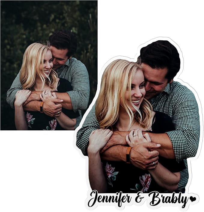 Custom Photo Sticker, Personalized Stickers with Image Picture Customized Your Own Photo Die Cut Waterproof Vinyl Sticker for Laptop Water Bottle Phone Case Merchandise Decor Decal Gift Idea Pet