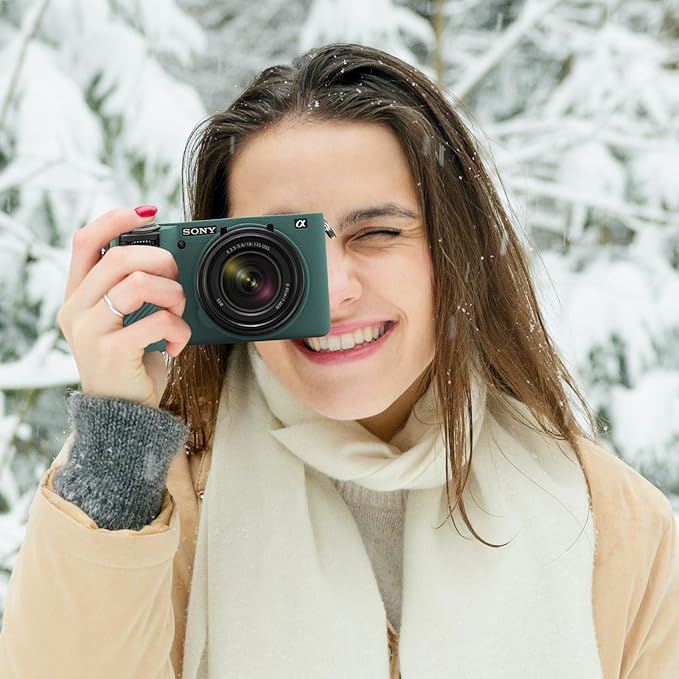 Easy Hood Camera Case for Sony Alpha 6700, Soft Silicone Protective Cover a6700 DSLR Camera Anti-Scratch Slim Fit Body Skin Protector Housing Sleeve for Sony A6700 Mirrorless Camera Green