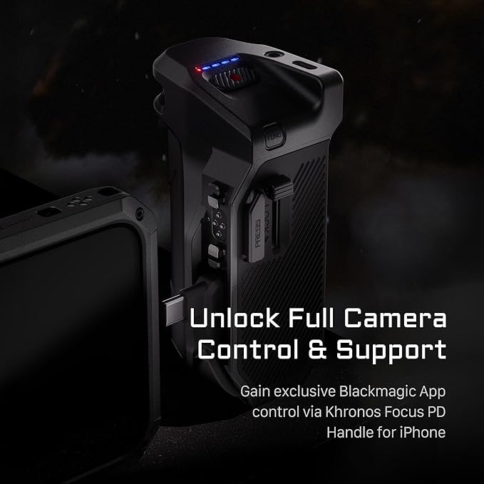 Tilta Khronos Case Compatible with iPhone 16 Pro Max Case – Black | Mobile Filmmaking Accessories | Phone Camera Cage | Phone Video Rig TK-IP16-PMFC-B