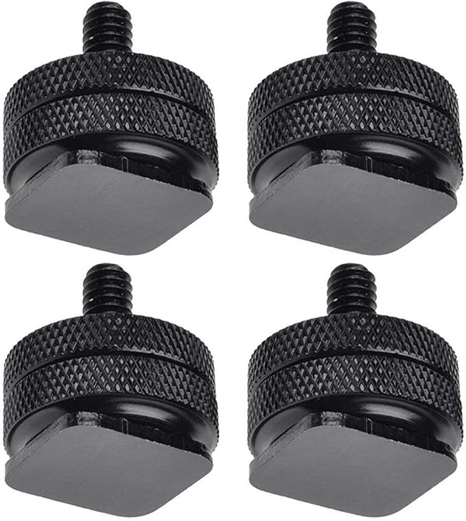 SLOW DOLPHIN 1/4 Inch Hot Shoe Mount Adapter Tripod Screw for DSLR Camera Rig(4Packs)