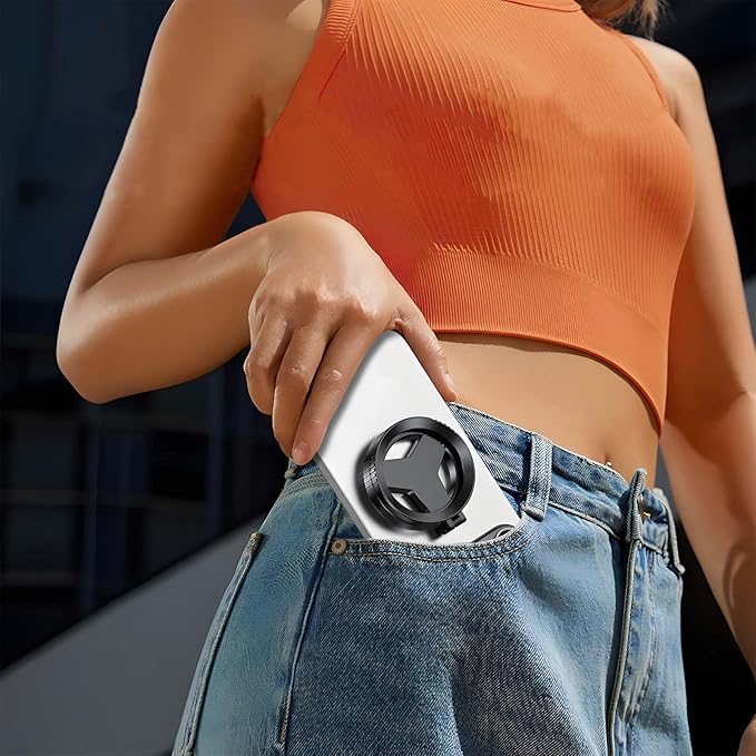 52mm CPL Phone Camera Filter - Magnetic, Foldable, Retractable, Universal Smartphones for iPhone, for Samsung, for Android- Portable Photography Accessory