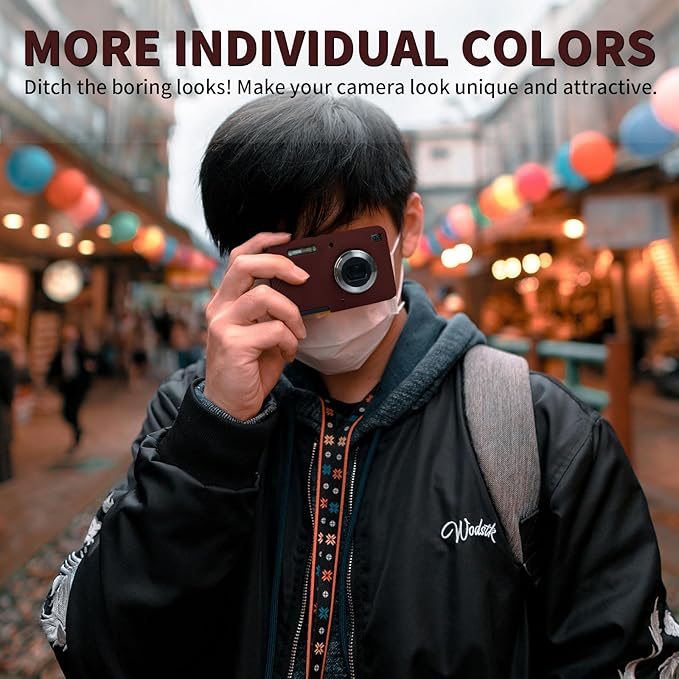 Easy Hood Camera Case for Kodak PIXPRO FZ55, Soft Silicone Cover Anti-Scratch Slim Fit FZ55 DSLR Camera Sleeve Body Skin Travel Protective Case, Burgundy Red
