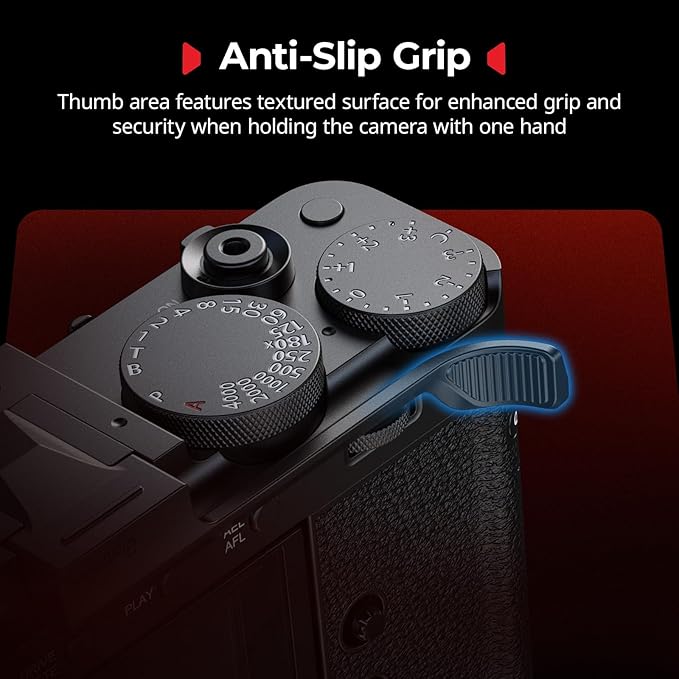 SMALLRIG Thumb Grip with Hot Shoe Cover for FUJIFILM X-E5 (Black) - 5452