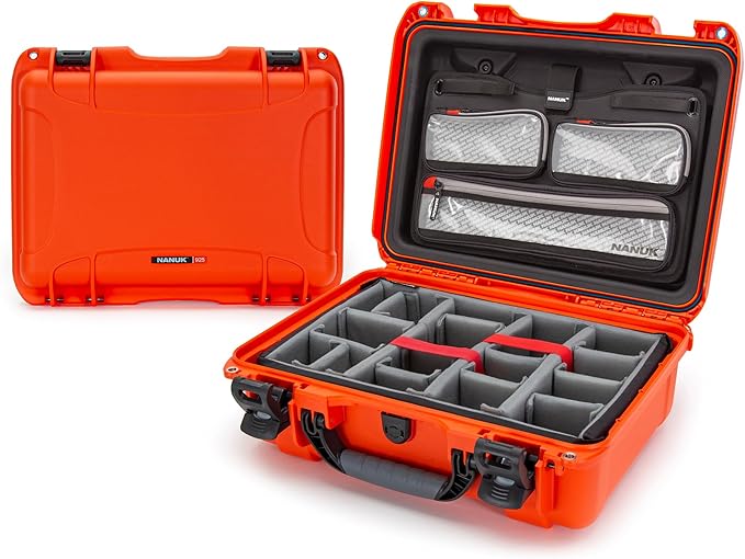 NANUK 925 Pro Photo Kit – Waterproof Travel Camera Hard Case with Padded Dividers & Lid Organizer, 18.7” x 14.8” x 7”, Dustproof & Impact-Resistant Airline Carry-On Approved – Black