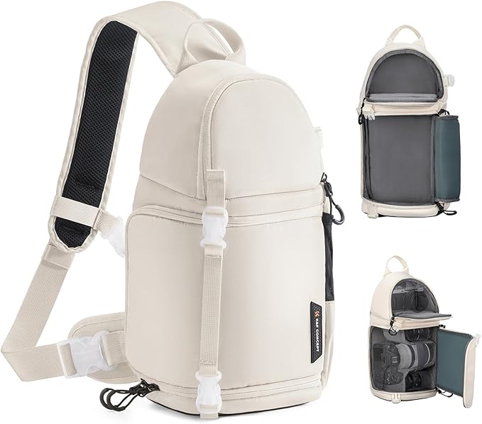K&F CONCEPT Camera Sling Bag Crossbody Bag Camera Shoulder Backpack DSLR/SLR/Mirrorless Photography Bags Compatible with Canon/Nikon/Sony/Fuji/Gopro/DJI