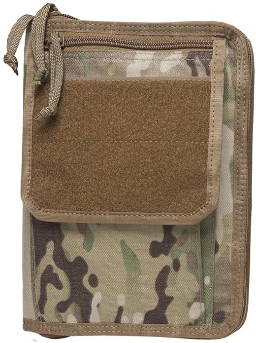 Tactical Notebook Covers | Field Data Cover System | Heavy Duty Zippered Organizer | Fits Notebooks 5” x 7.5” to 5.5” x 8.25"