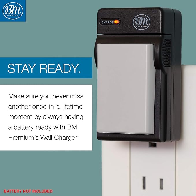 BM Premium EN-EL9, EN-EL9A Battery Charger for Nikon D5000, D3000, D60, D40x & D40 Digital SLR Camera - MH-23 Replacement