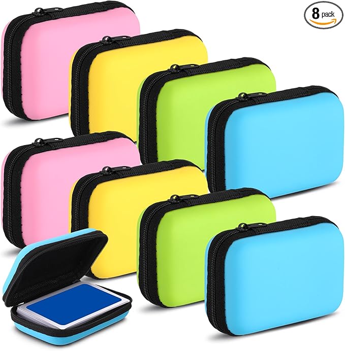 Jexine 8 Pieces Card Case Compatible with Mtg Travel Games Cards Games Playing Case Deck Game Playing Storage Box Carrying Holder (Morandi Colors)