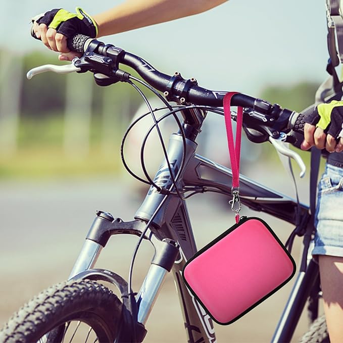 Vlogging Camera Case Compatible with for Duluvulu/for VJIANGER/for JGIPL/for TEBNGIHNM 4K Digital Cameras for Youtube. Vlog Camera Carrying Storage for Lens, Cable and Other Accessories - Red