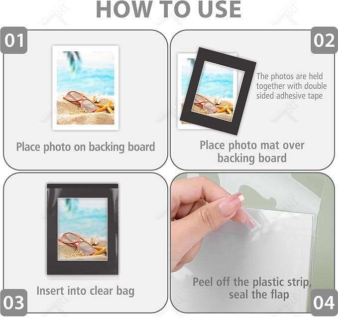 Golden State Art, Acid Free, Pack of 25, 16x20 Black Picture Mats Mattes with White Core Bevel Cut for 11x14 Photo + Backing + Bags