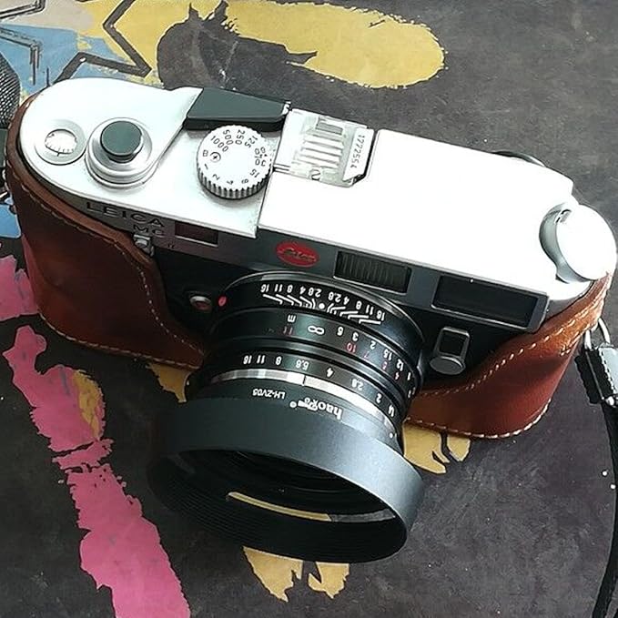Haoge LH-ZV05 Round Metal Lens Hood for Carl Zeiss Biogon T* 2/35 35mm f2 ZM, C Biogon T* 2.8/35 35mm f2.8 ZM, Planar T* 2/50 50mm f2 ZM; Voigtlander NOKTON Classic 35mm f1.4 VM, 40mm f1.4 VM as LH-6