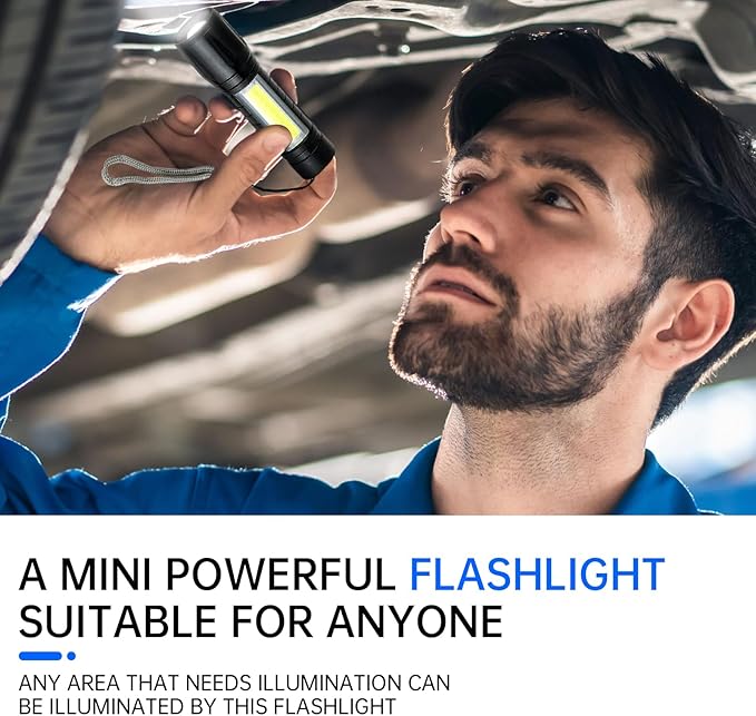 3PCS Mini Flashlight, Small LED Flashlight – High Lumens Pocket-Sized Torch, Portable Pen Light Design for Camping,Bright & Durable, Ideal for Outdoor Enthusiasts & Daily Use